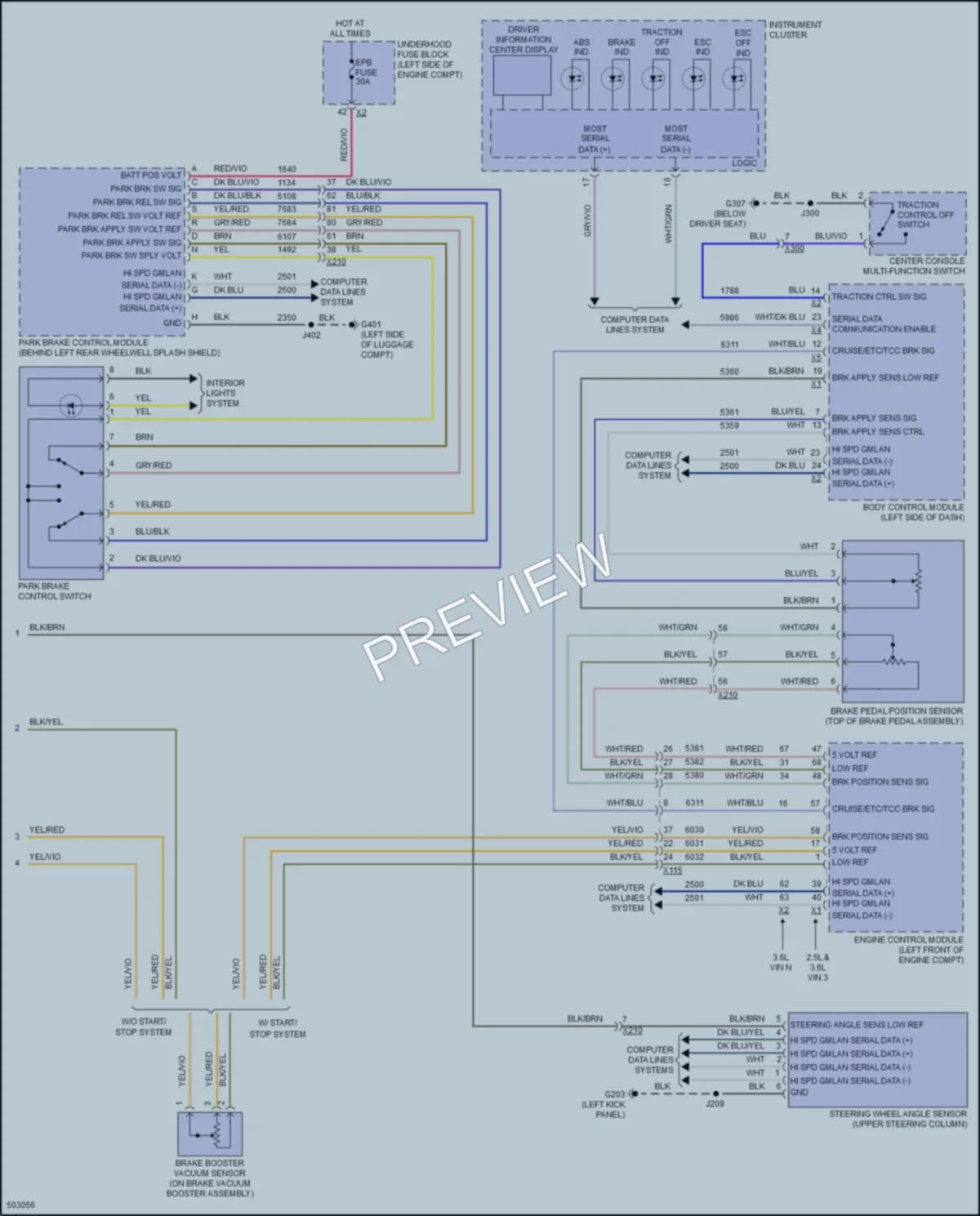 2016 Chevrolet Impala Anti Lock Brakes wiring diagram preview