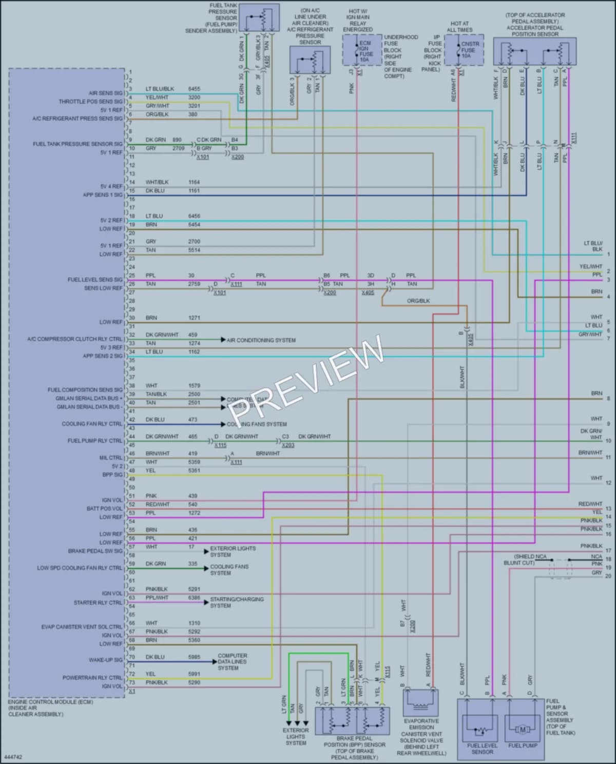 2016 Chevrolet ImpalaLimited Engine Performance wiring diagram preview
