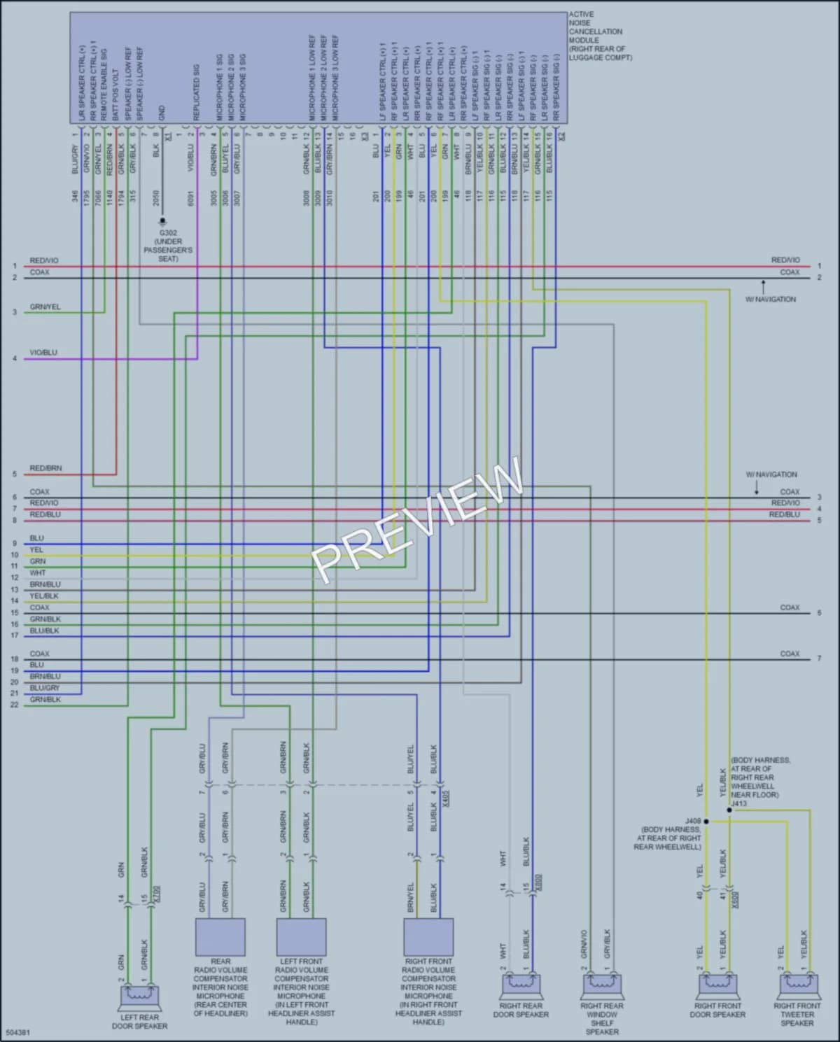 2016 Chevrolet Malibu Navigation wiring diagram preview