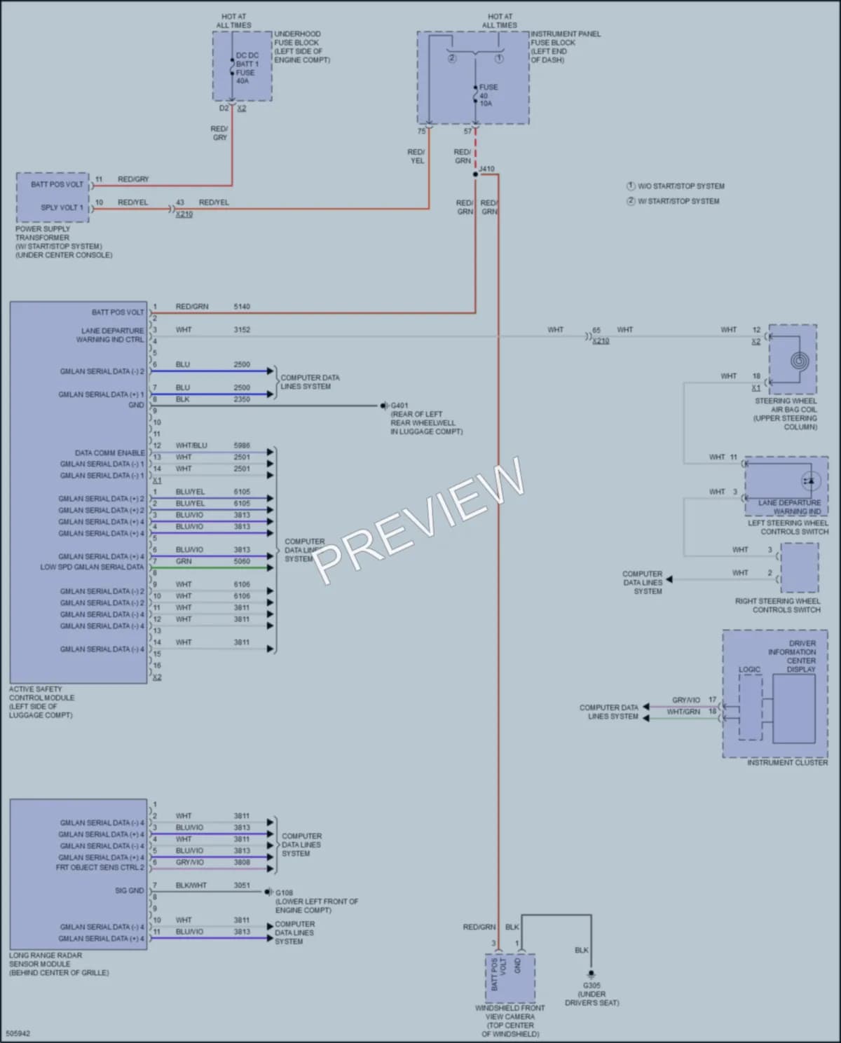 2016 Chevrolet MalibuHybrid Instrument Cluster wiring diagram preview