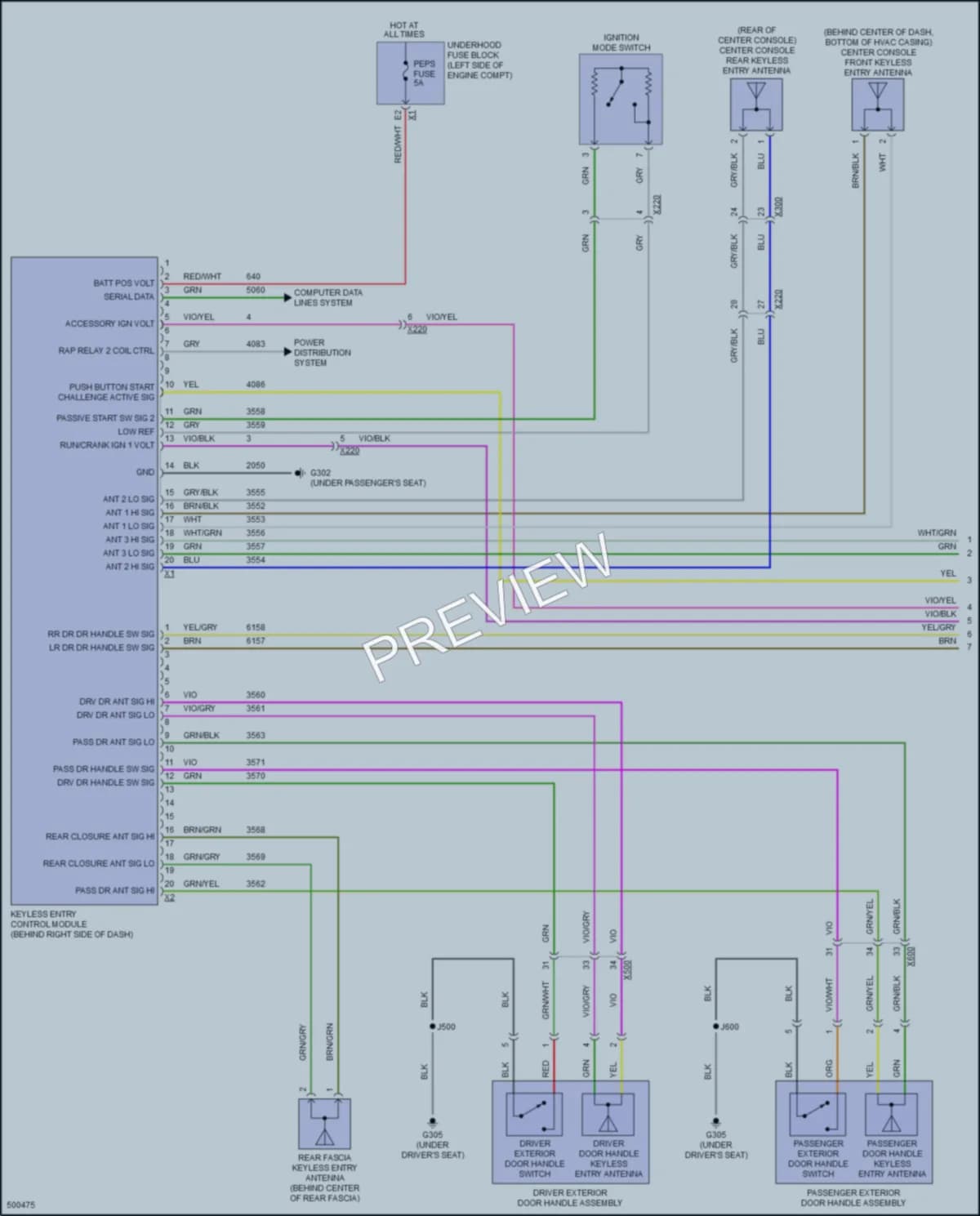 2016 Chevrolet MalibuHybrid Power Door Locks wiring diagram preview