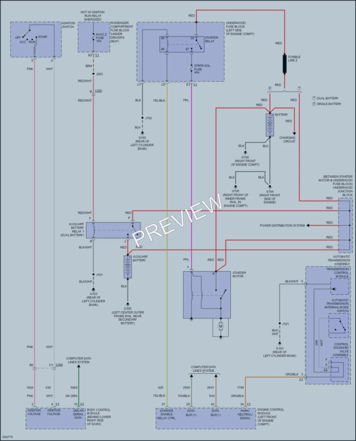 2016 Chevrolet SS Starting Charging wiring diagram preview