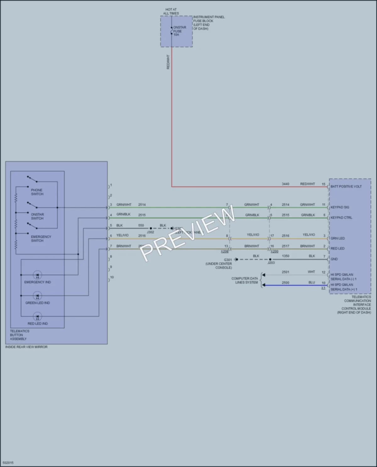 2016 Chevrolet Sonic Power Mirrors wiring diagram preview