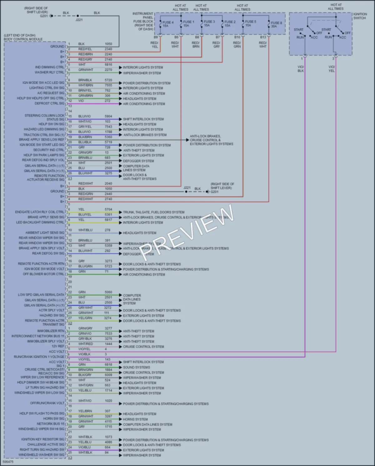 2016 Chevrolet Spark Body Control Modules wiring diagram preview
