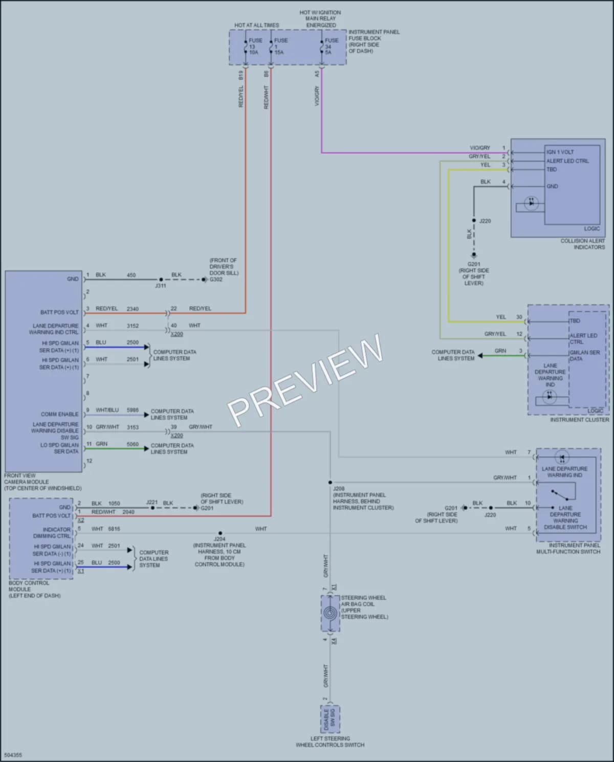 2016 Chevrolet Spark Navigation wiring diagram preview