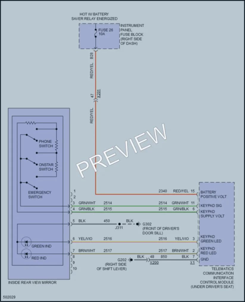 2016 Chevrolet Spark Power Mirrors wiring diagram preview