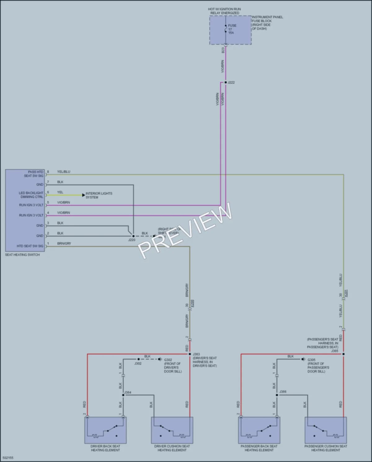 2016 Chevrolet Spark Power Seats wiring diagram preview