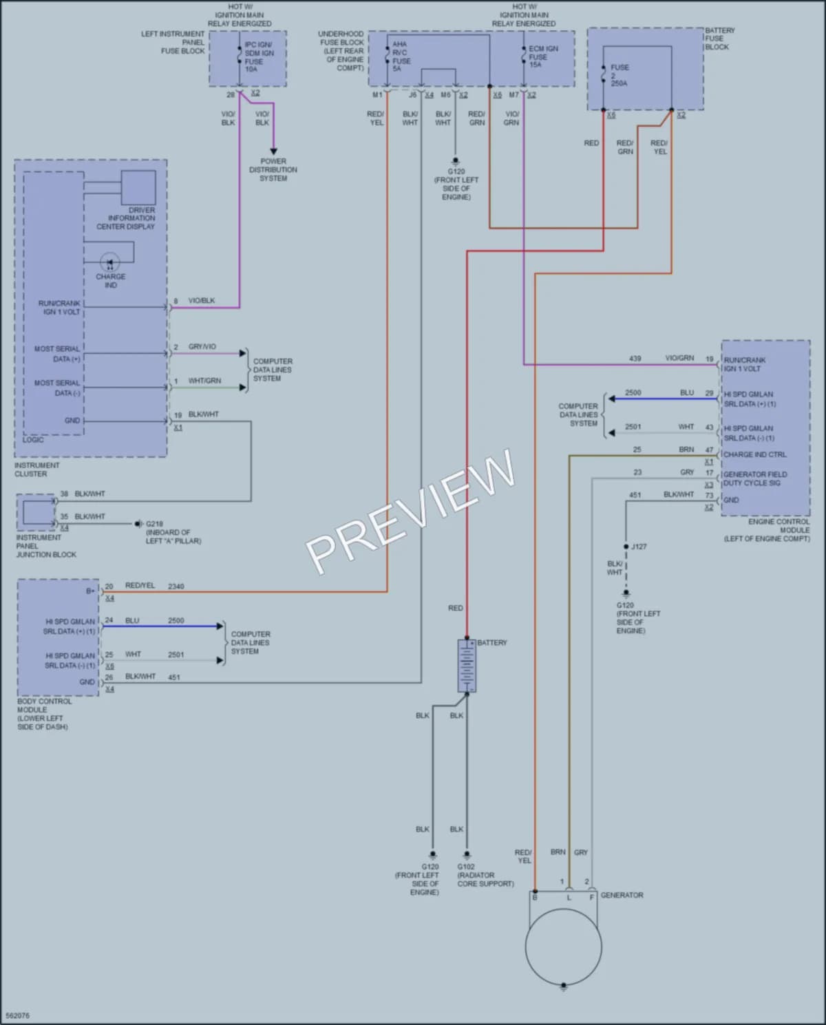 2016 Chevrolet SuburbanHD Starting Charging wiring diagram preview