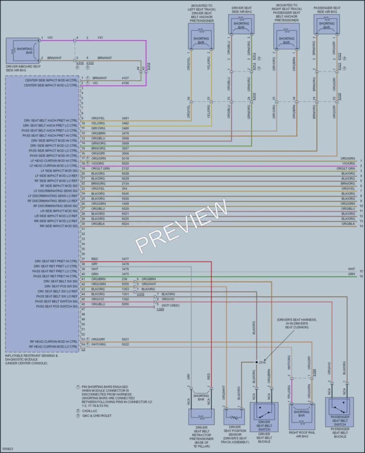 2016 Chevrolet SuburbanHD Supplemental Restraints wiring diagram preview