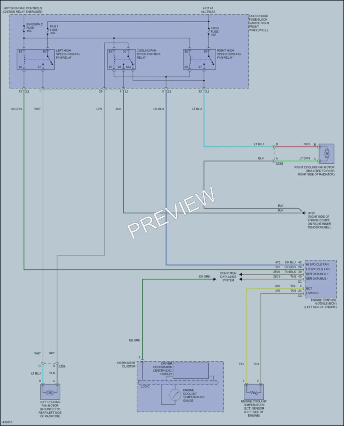 2016 Chevrolet Traverse Cooling Fan wiring diagram preview