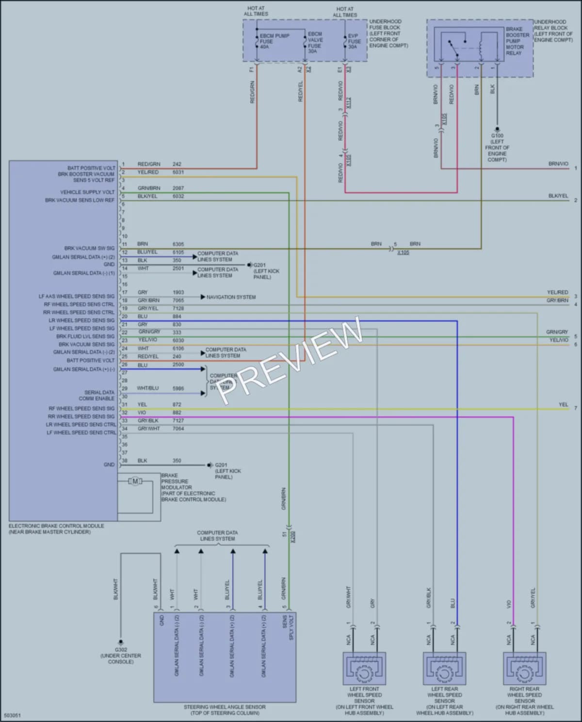 2016 Chevrolet Trax Anti Lock Brakes wiring diagram preview