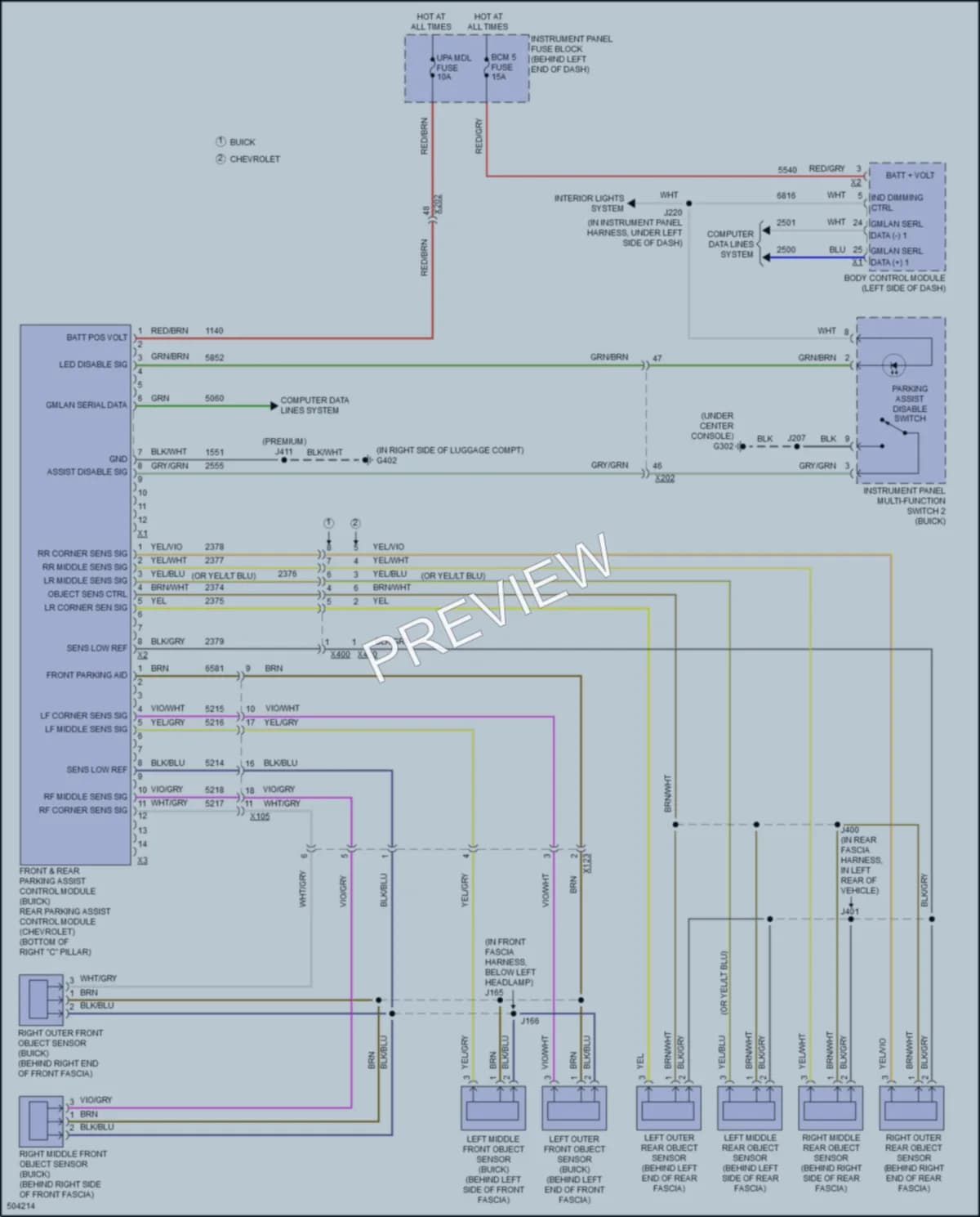 2016 Chevrolet Trax Navigation wiring diagram preview