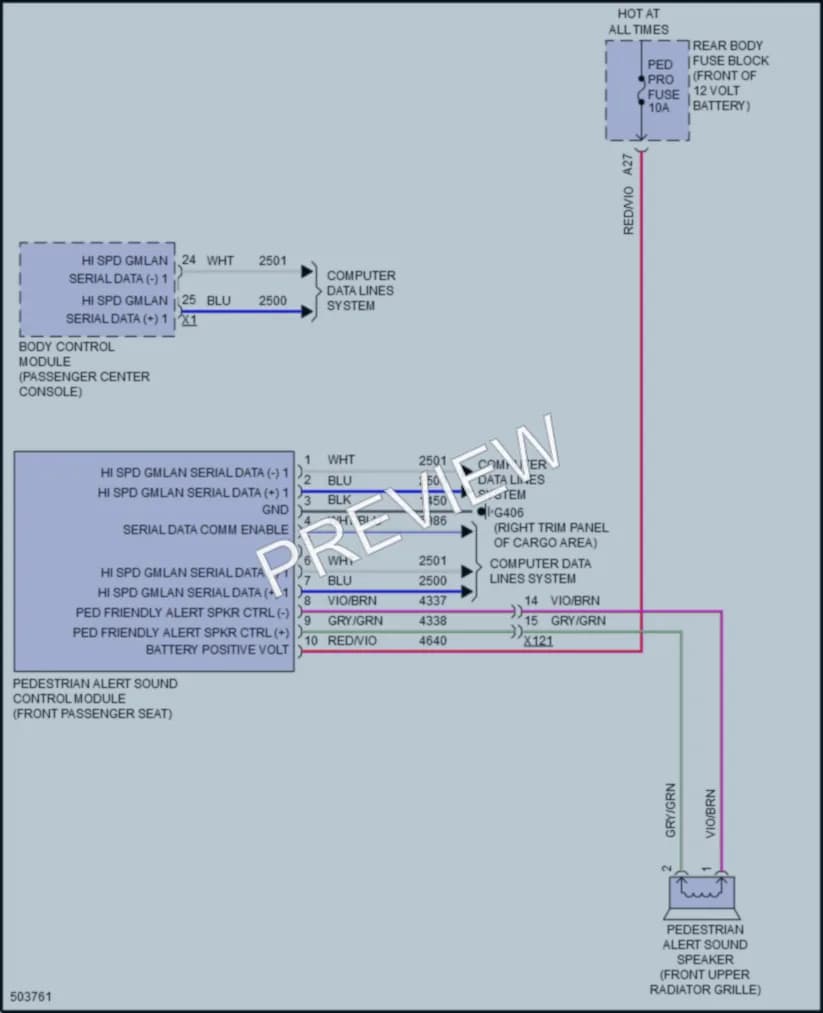 2016 Chevrolet Volt Active Bodyworks wiring diagram preview