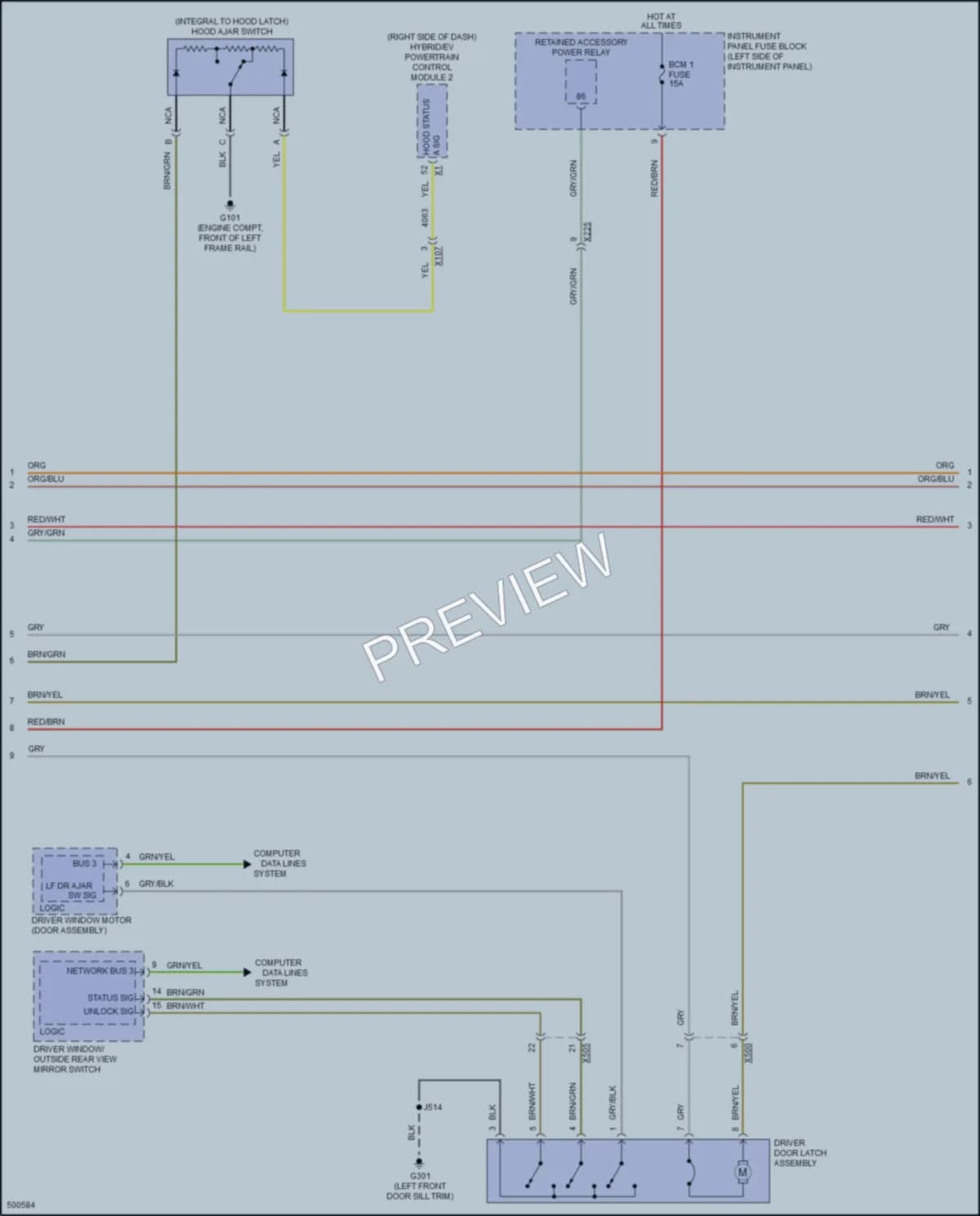 2016 Chevrolet Volt Anti Theft wiring diagram preview