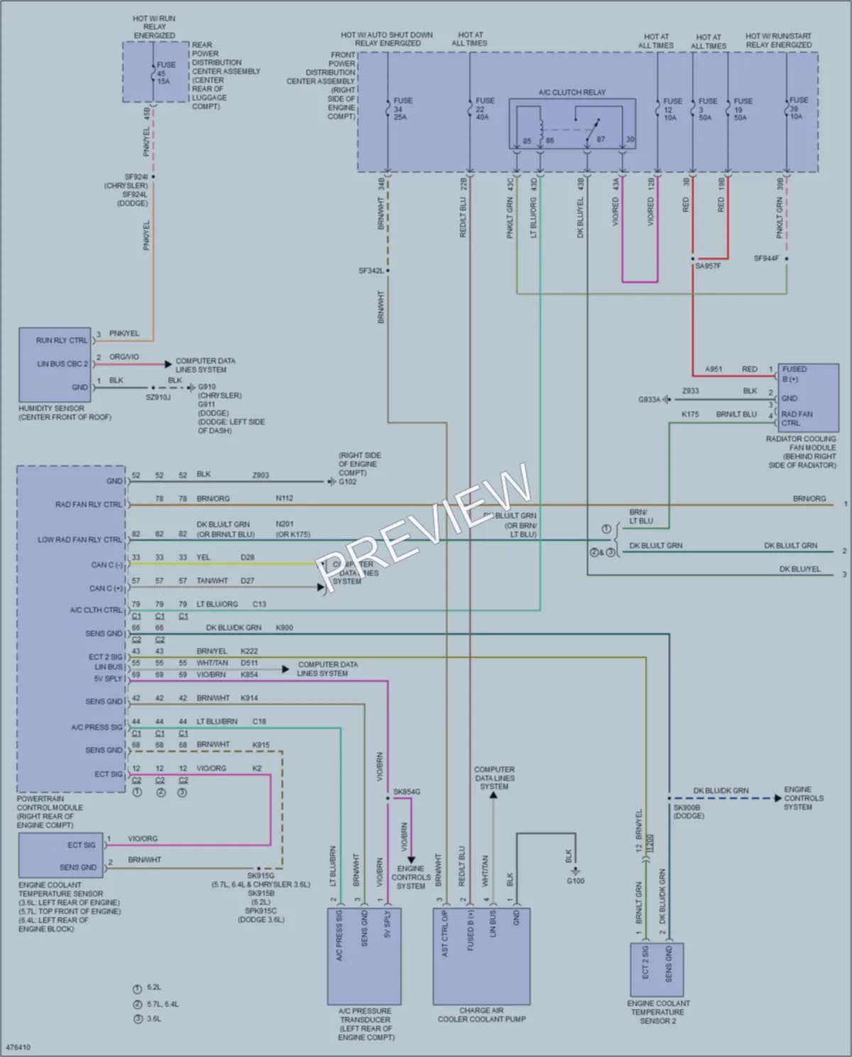 2016 Chrysler 300 Cooling Fan wiring diagram preview