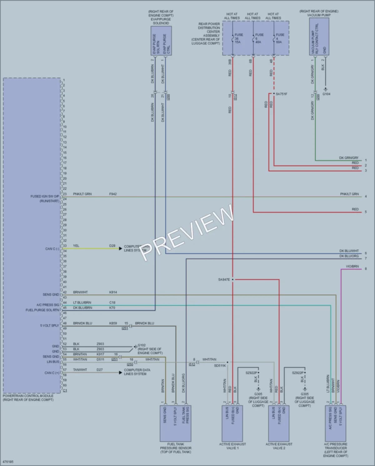 2016 Chrysler 300 Engine Performance wiring diagram preview