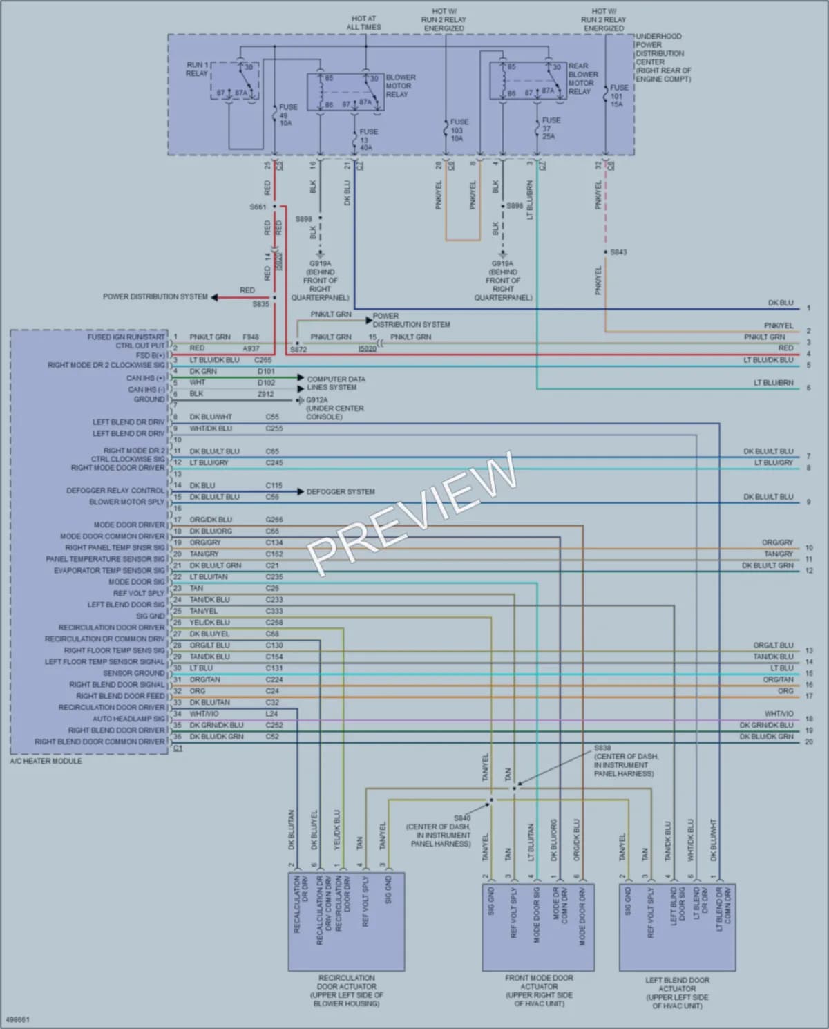 2016 Dodge Durango Air Conditioning wiring diagram preview