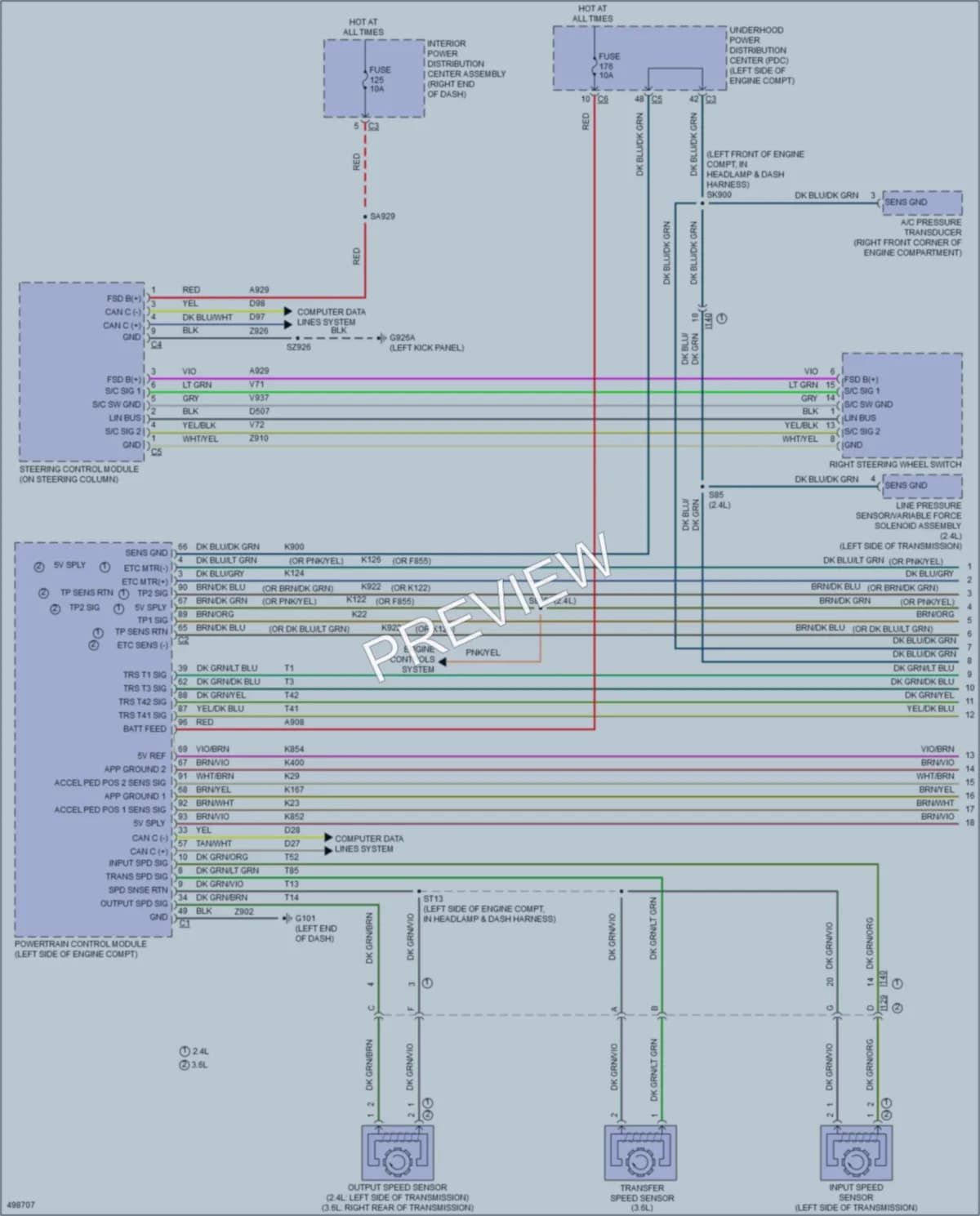 2016 Dodge Journey Cruise Control wiring diagram preview