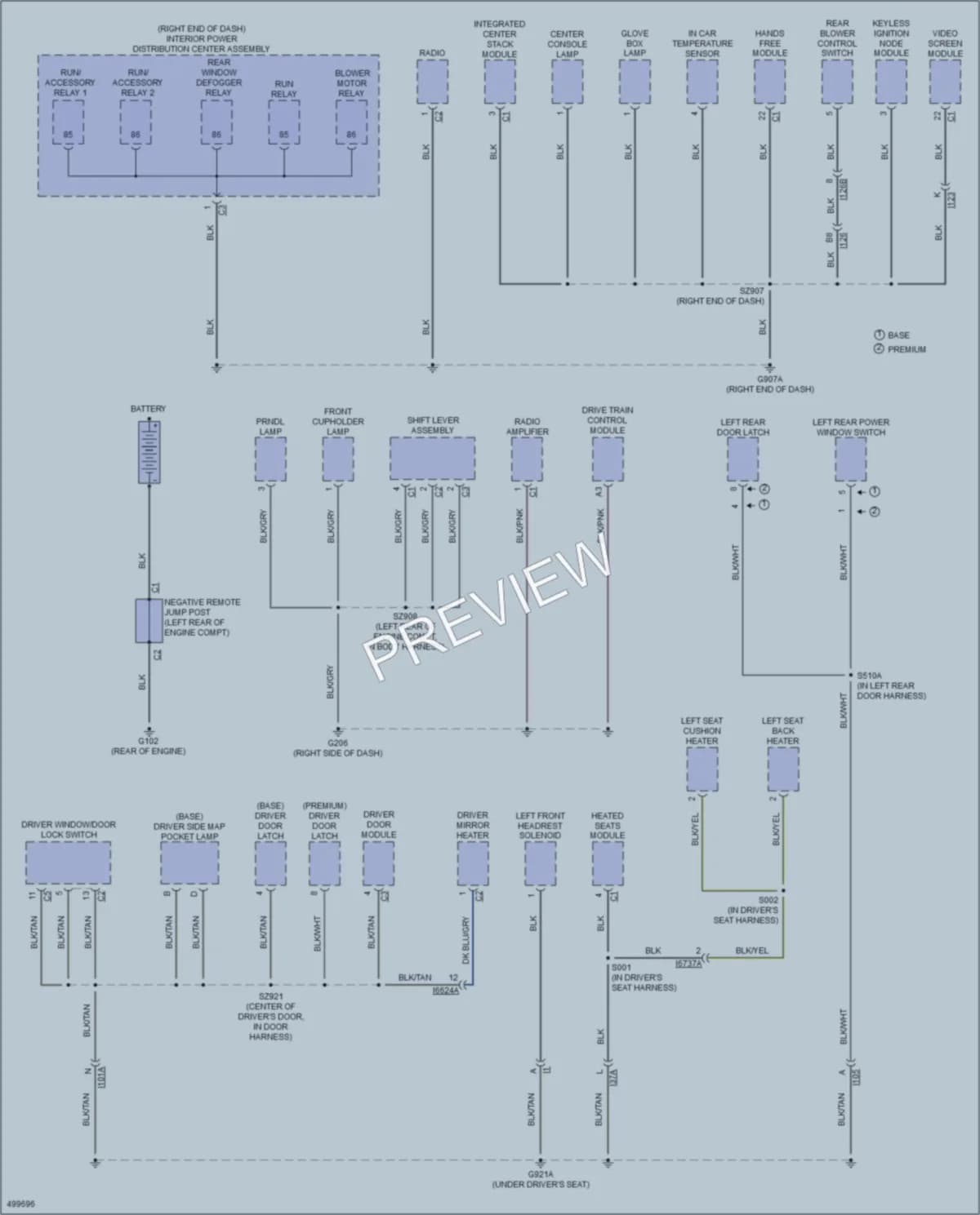 2016 Dodge Journey Ground Distribution wiring diagram preview