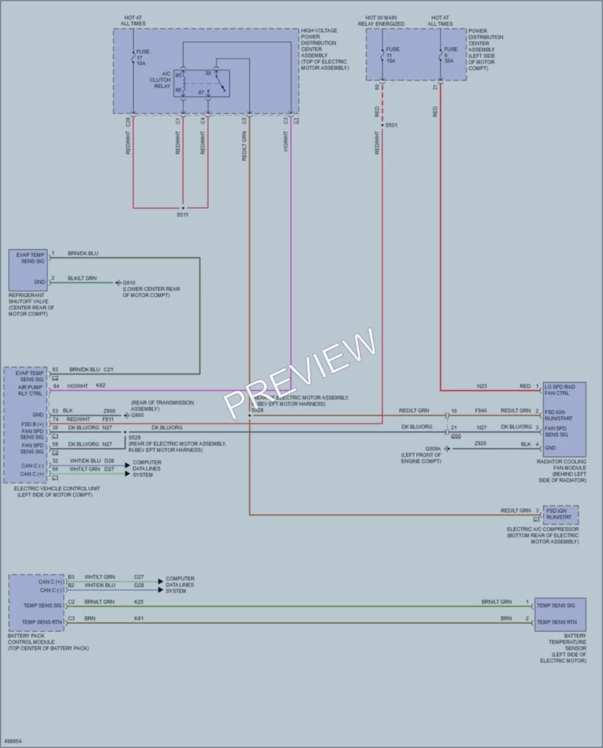 2016 Fiat 500C Cooling Fan wiring diagram preview