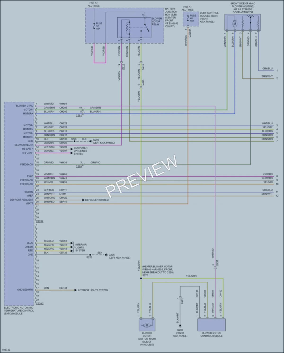2016 Ford ExpeditionEL Air Conditioning wiring diagram preview