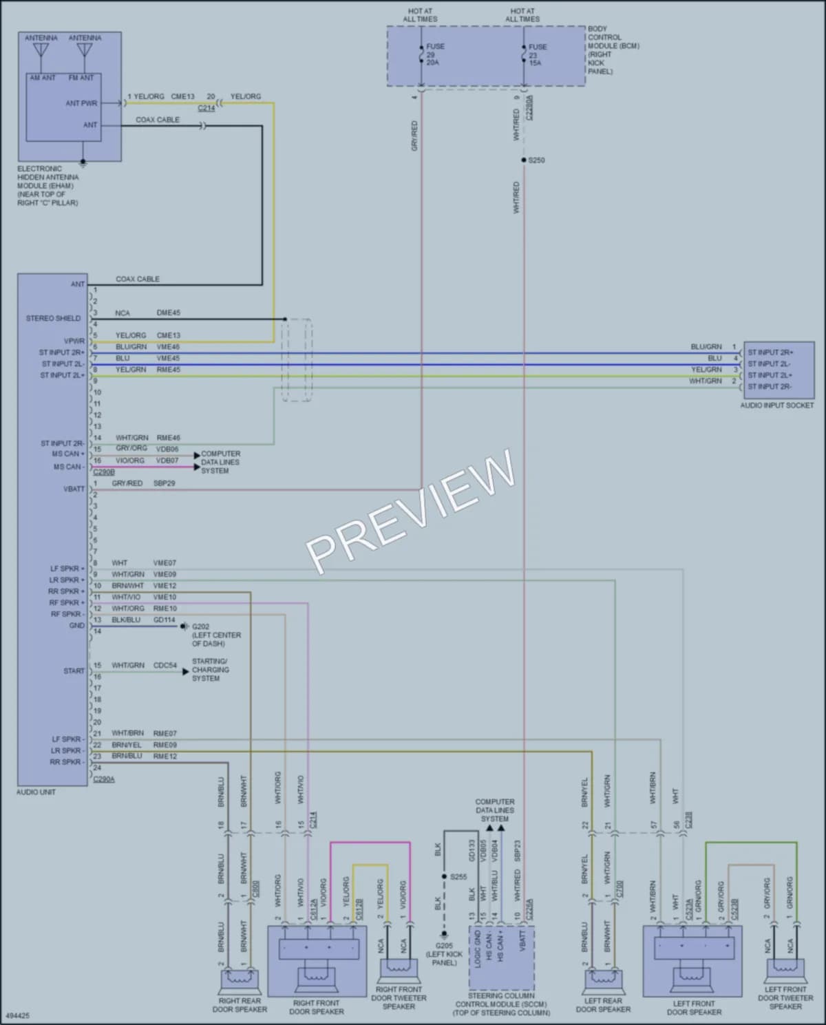 2016 Ford ExpeditionMAX Radio wiring diagram preview