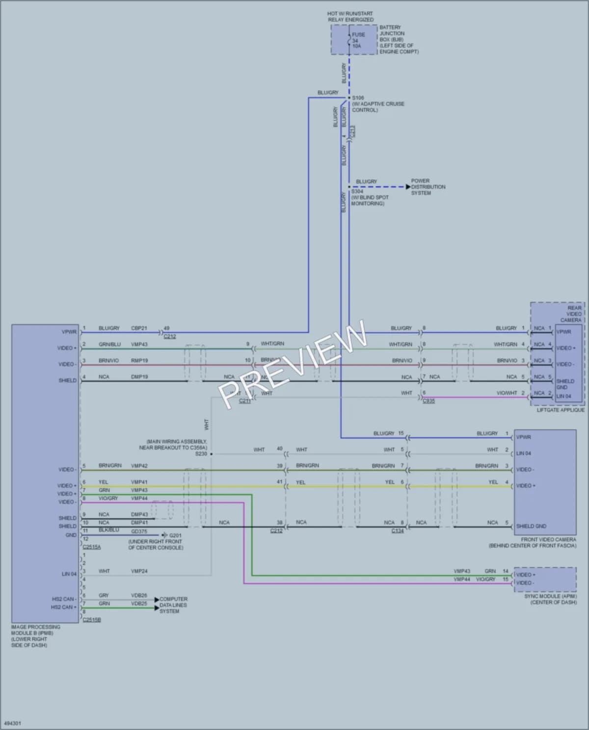 2016 Ford Explorer Navigation wiring diagram preview