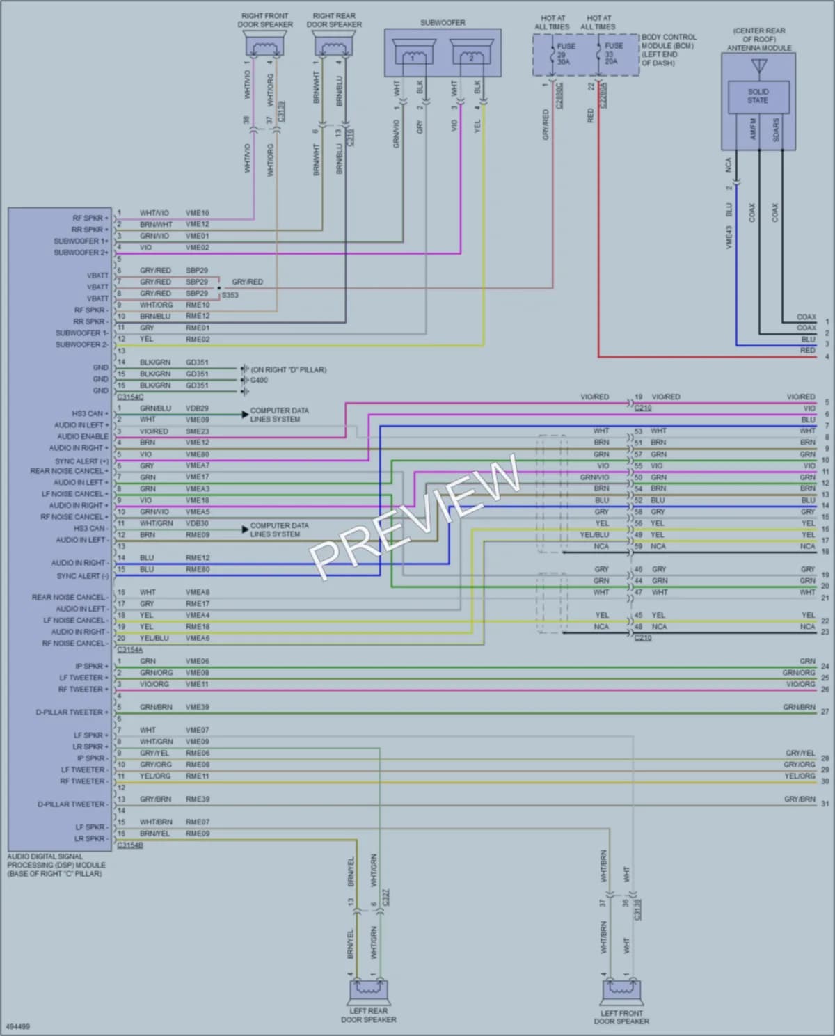 2016 Ford Explorer Radio wiring diagram preview