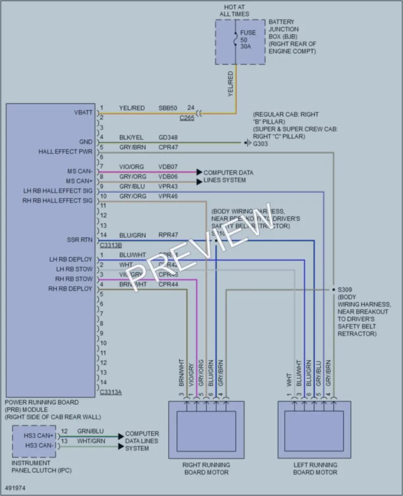 2016 Ford F150 Trunk Tailgate Fuel Door wiring diagram preview