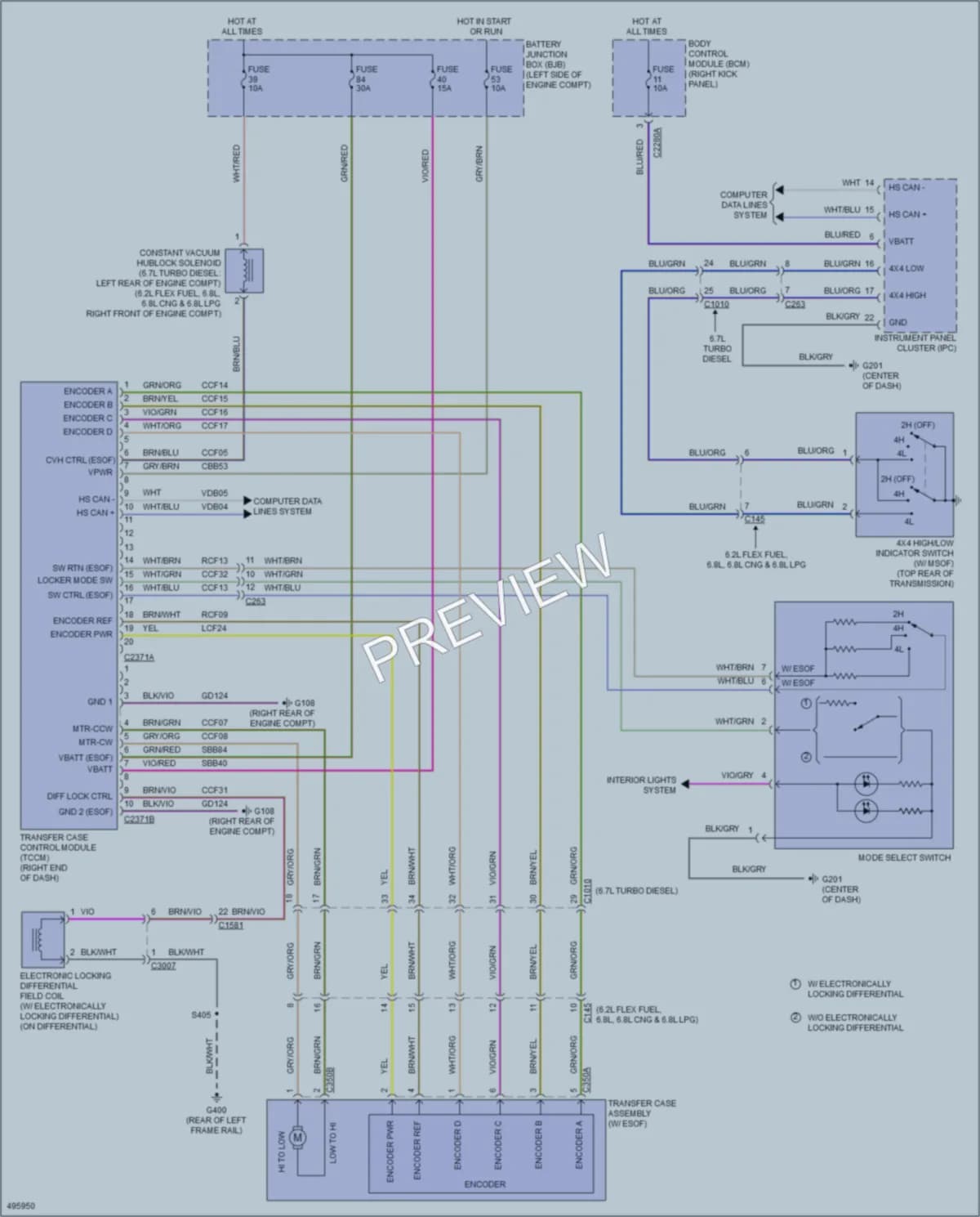 2016 Ford F350SuperDuty Transmission wiring diagram preview