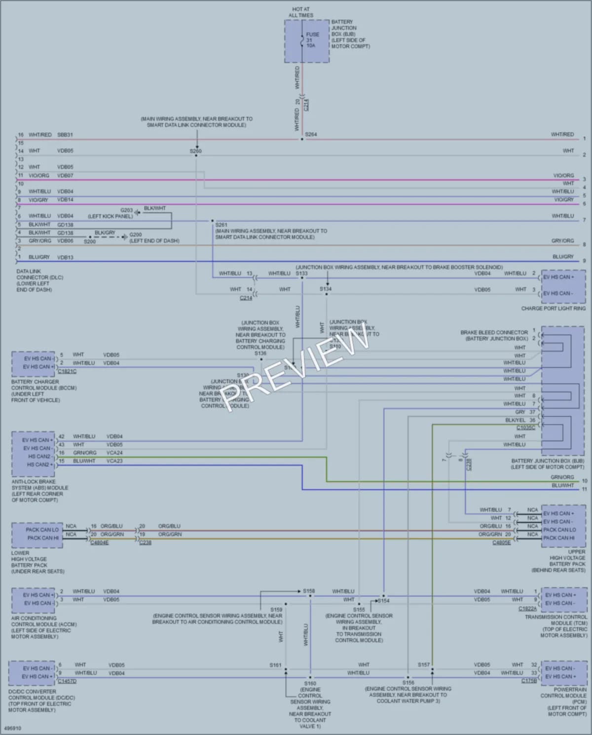 2016 Ford Focus Computer Data Lines wiring diagram preview