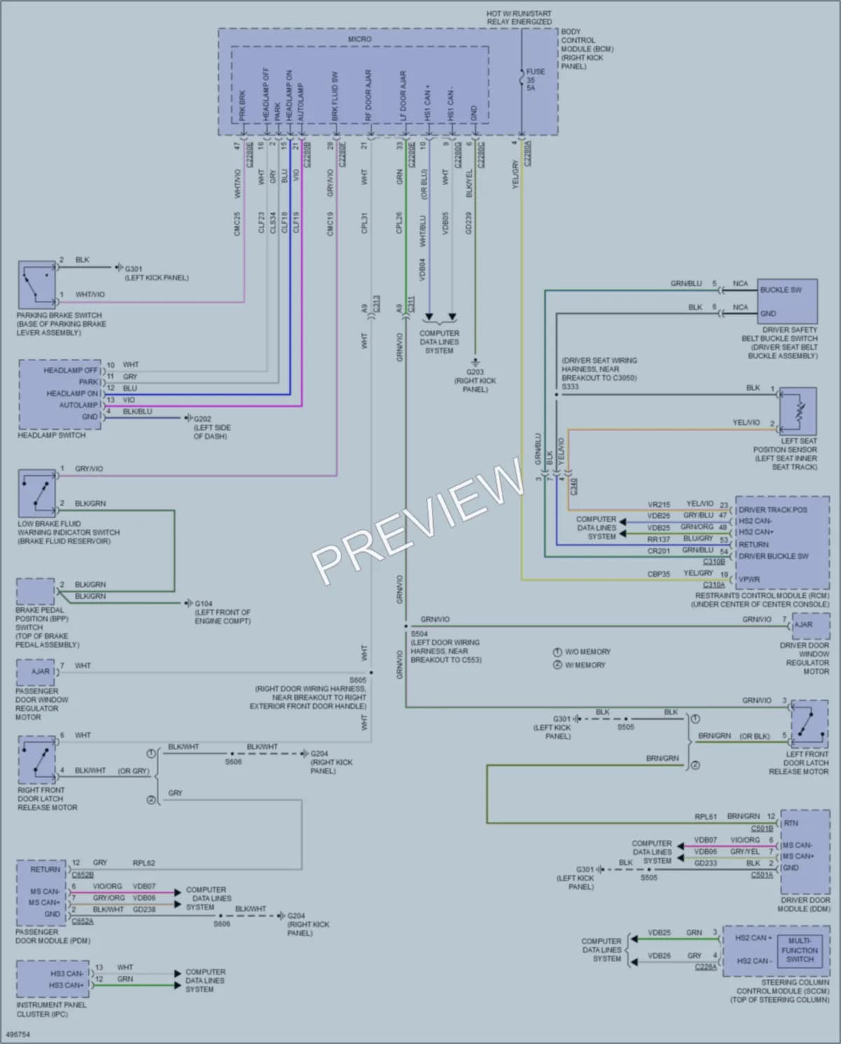 2016 Ford Mustang Warning Systems wiring diagram preview