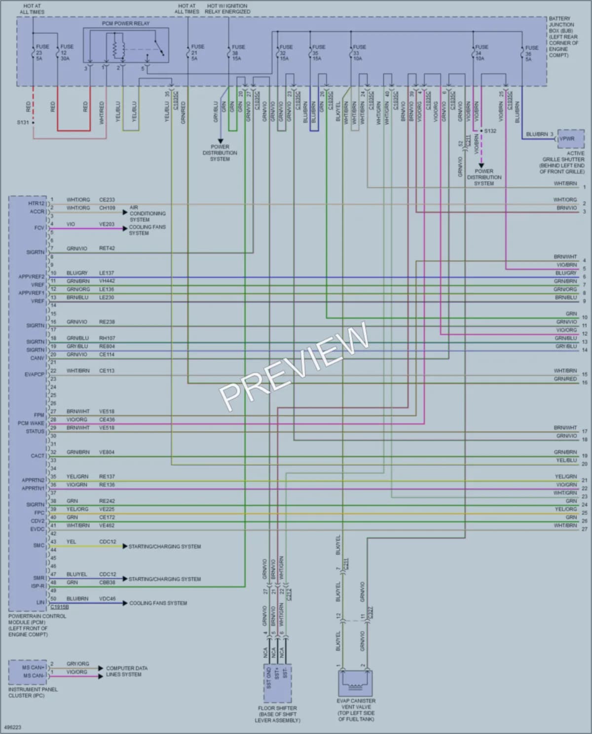 2016 Ford TransitConnect Engine Performance wiring diagram preview