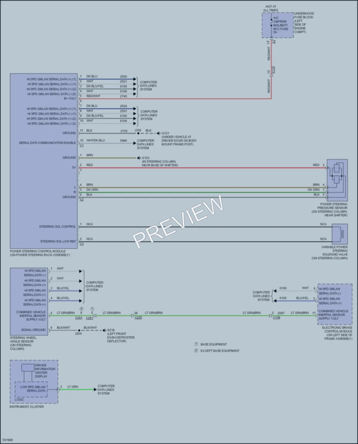 2016 GMC 2500HDSierraDenali Electronic Power Steering wiring diagram preview