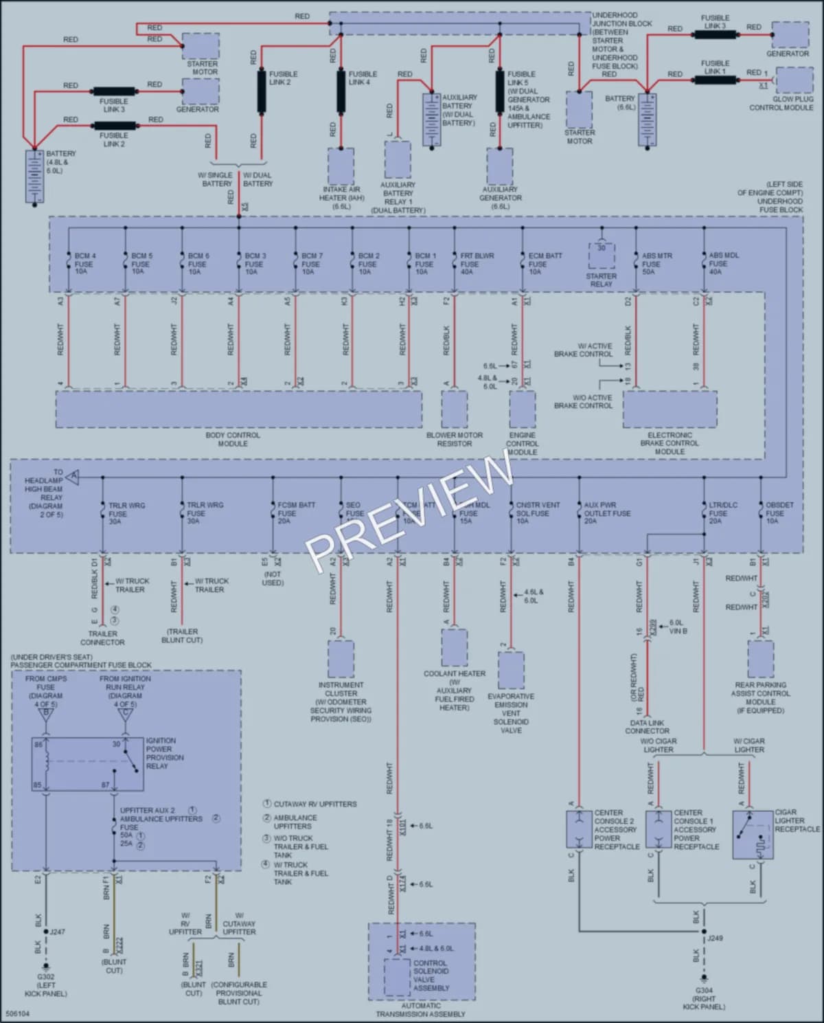 2016 GMC 2500Savana Power Distribution wiring diagram preview