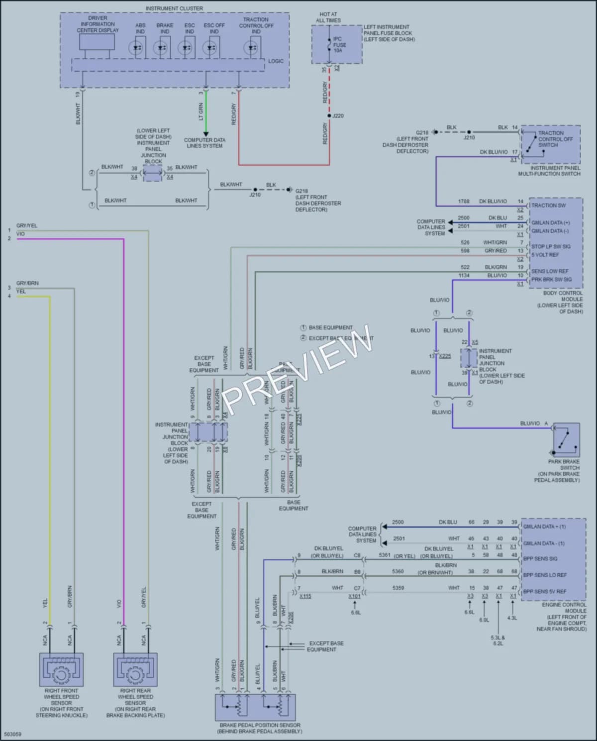 2016 GMC 3500HDSierra Anti Lock Brakes wiring diagram preview