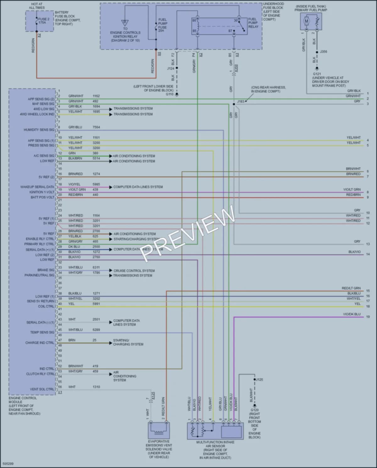 2016 GMC 3500HDSierraDenali Engine Performance wiring diagram preview