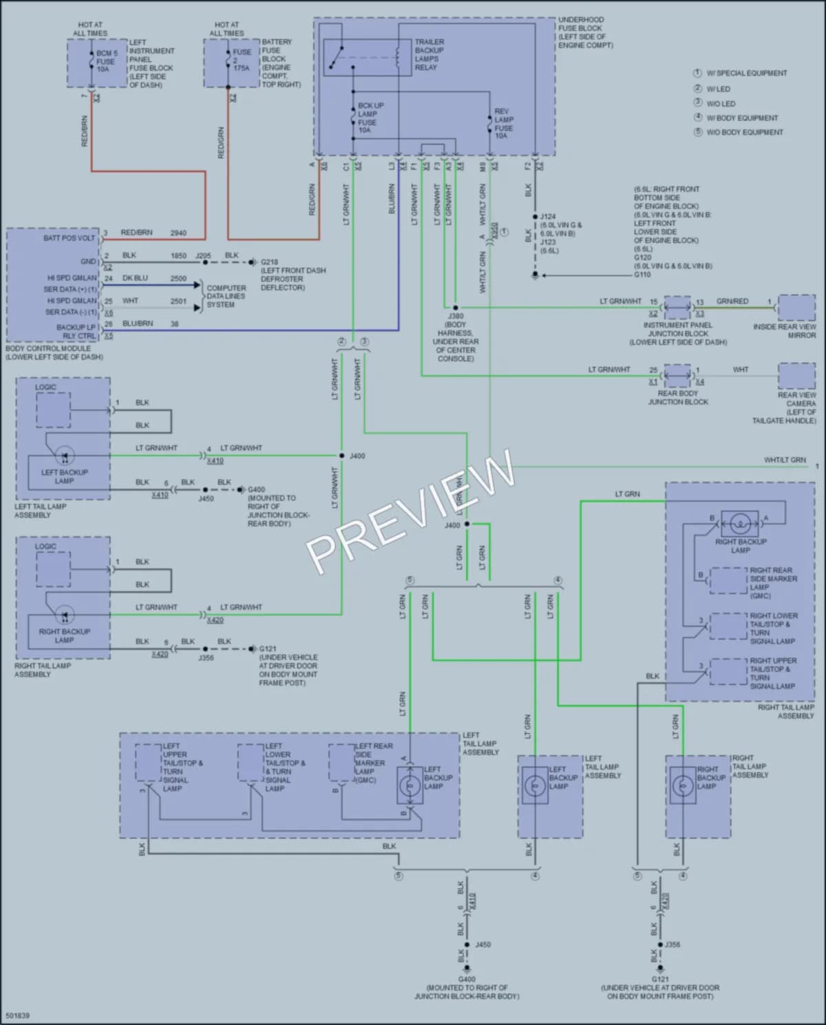 2016 GMC 3500HDSierraDenali Exterior Lights wiring diagram preview