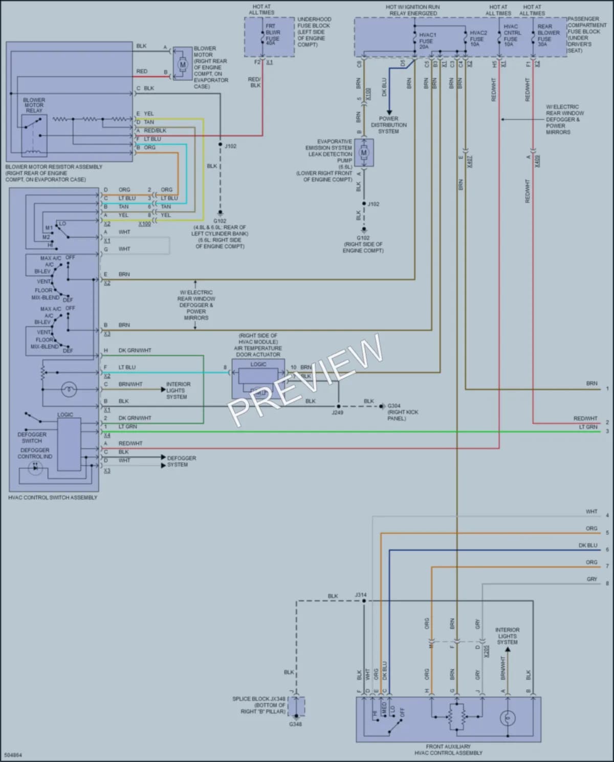 2016 GMC 3500Savana Air Conditioning wiring diagram preview