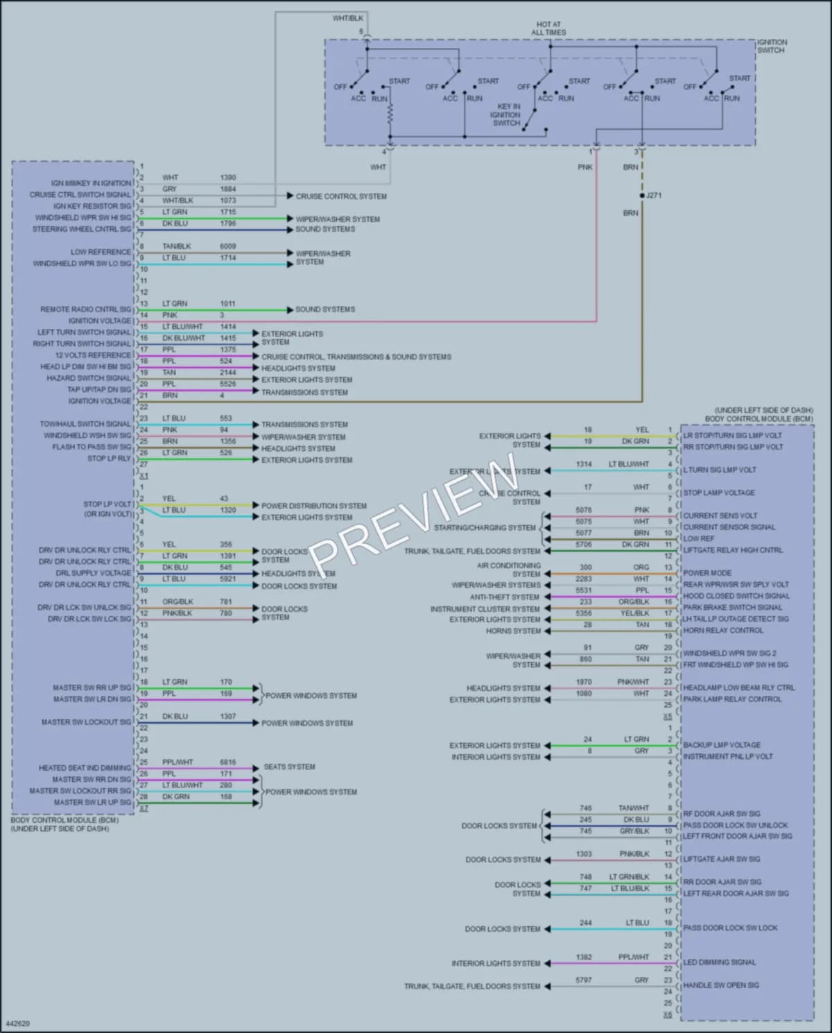 2016 GMC Acadia Body Control Modules wiring diagram preview