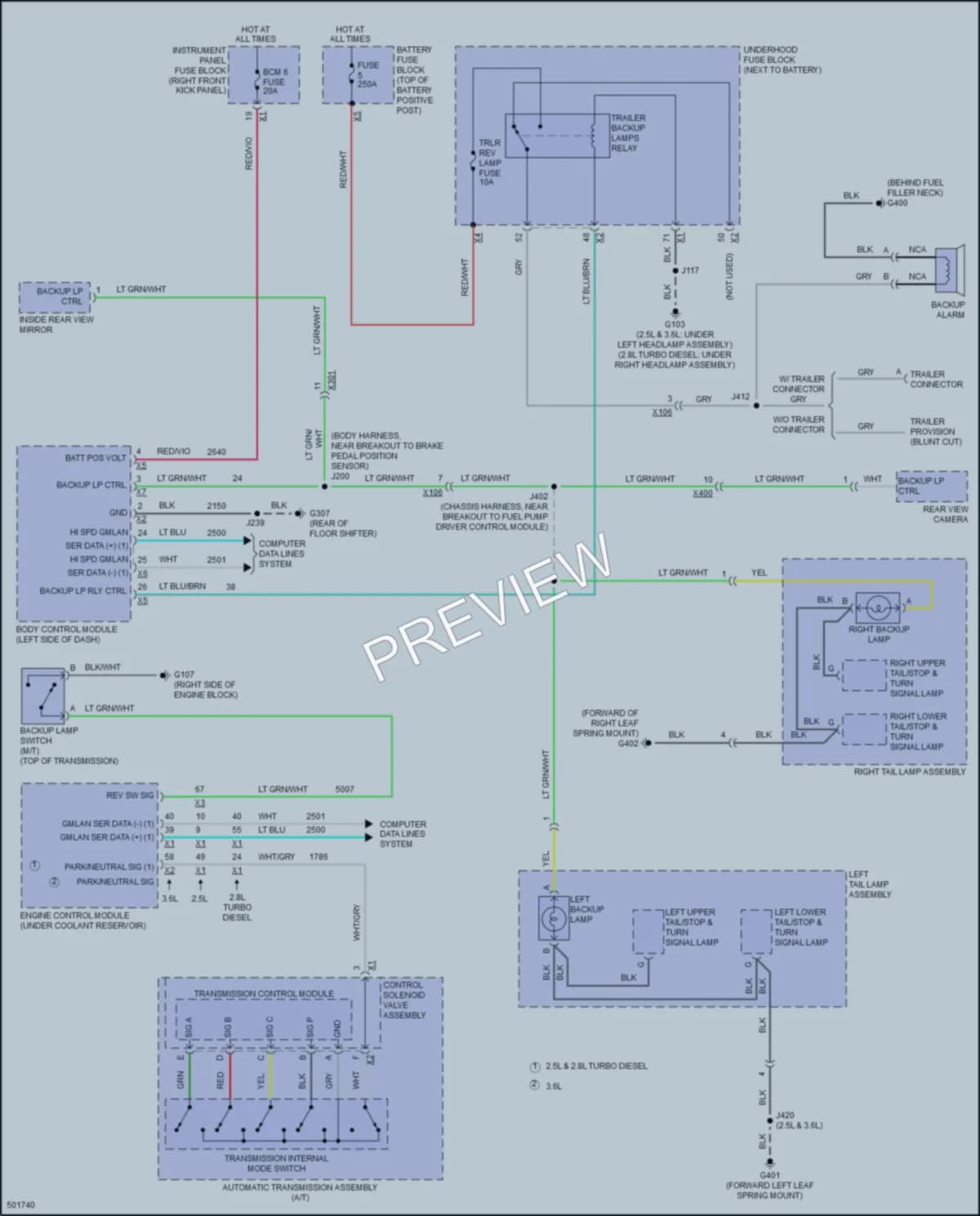 2016 GMC Canyon Exterior Lights wiring diagram preview