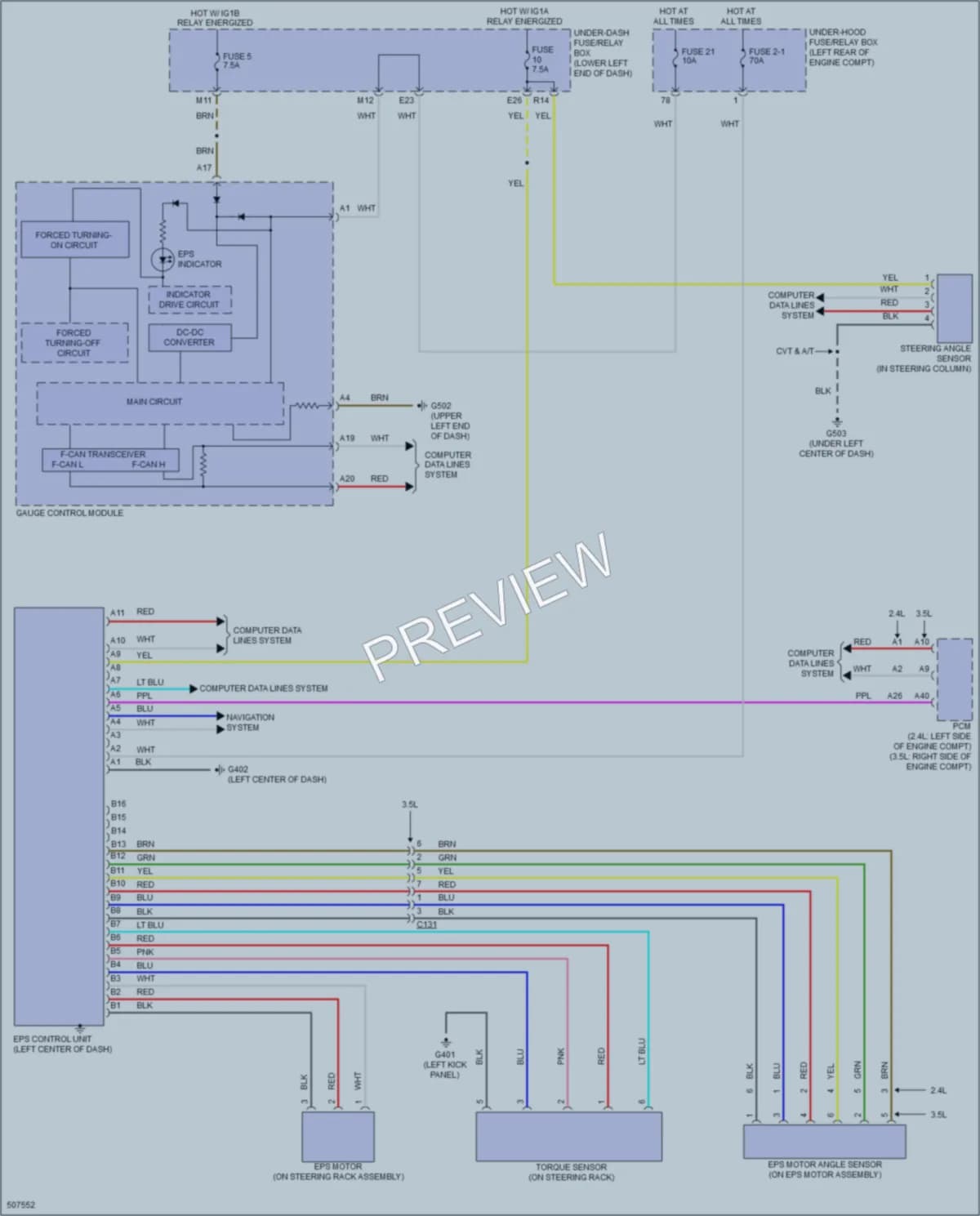 2016 Honda Accord Electronic Power Steering wiring diagram preview