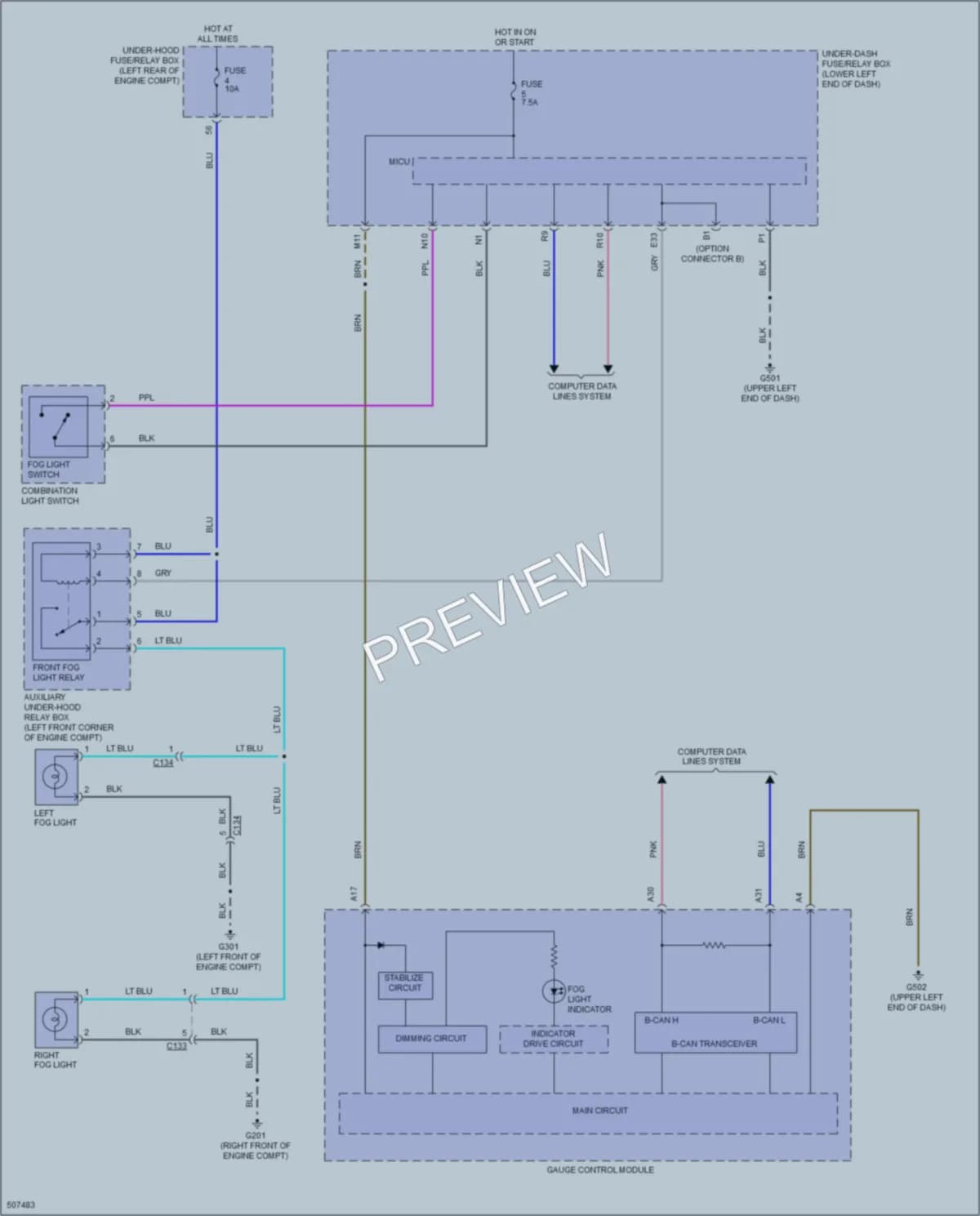 2016 Honda Accord Headlights wiring diagram preview