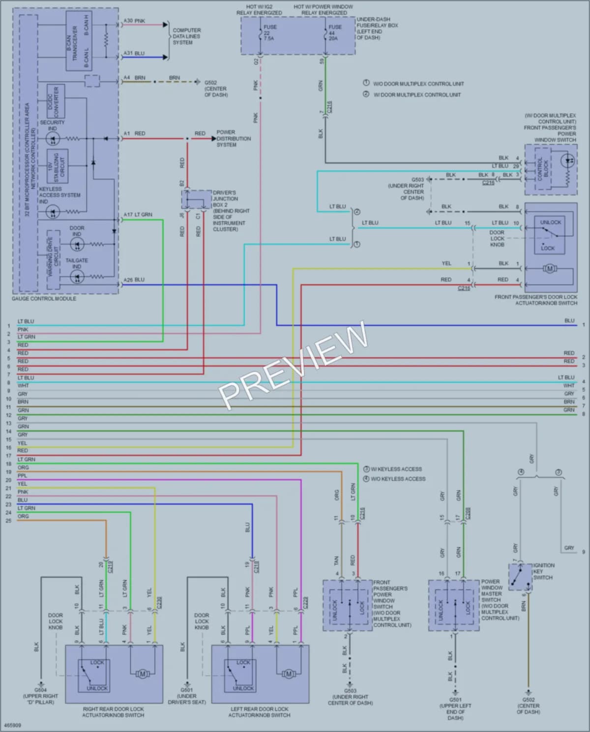 2016 Honda CRV Anti Theft wiring diagram preview