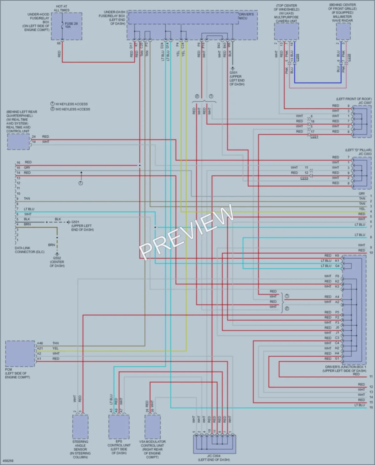 2016 Honda CRV Computer Data Lines wiring diagram preview