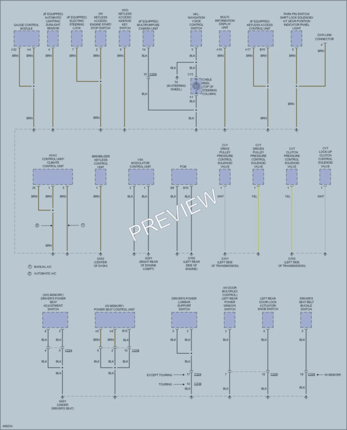 2016 Honda CRV Ground Distribution wiring diagram preview