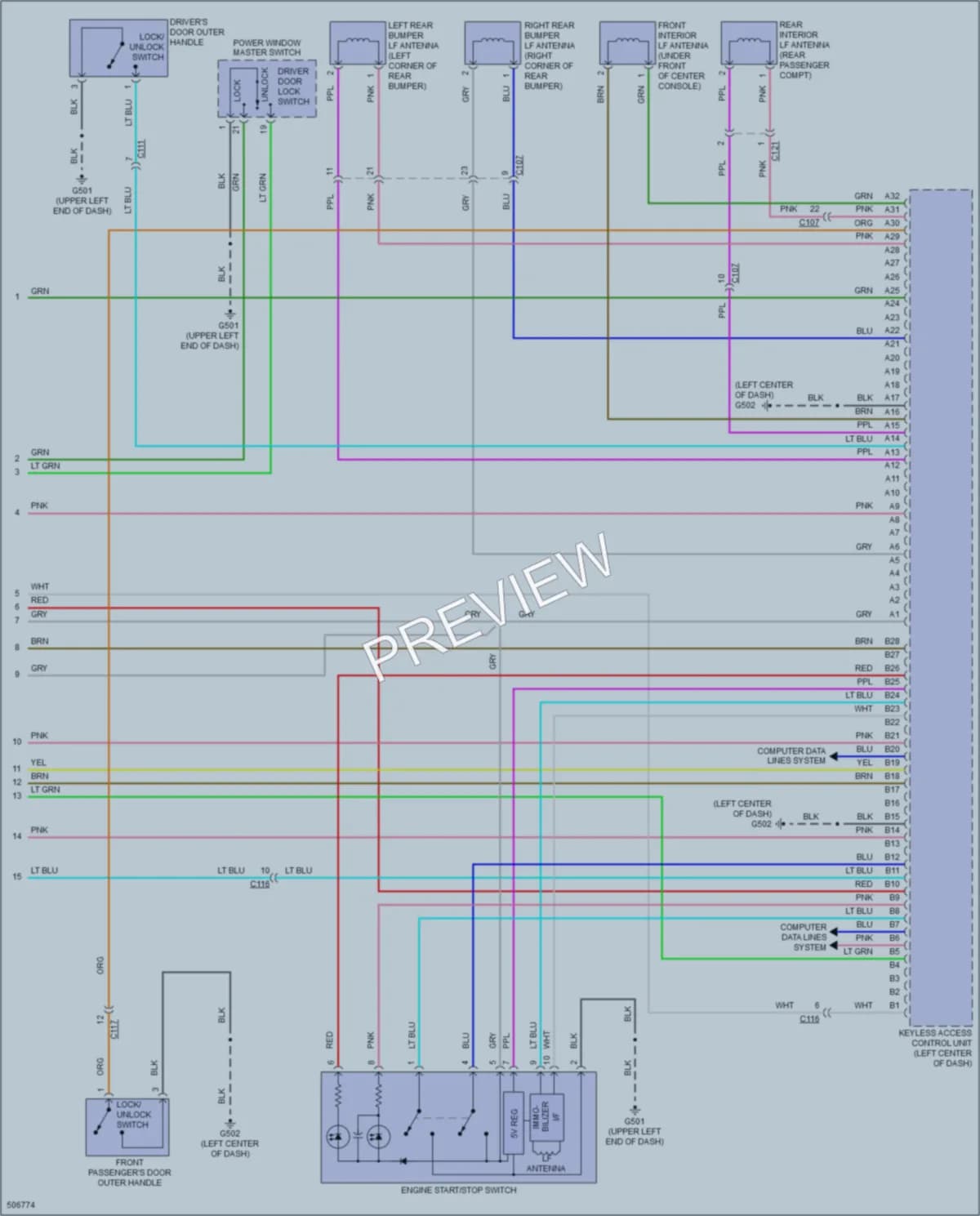 2016 Honda CRZ Anti Theft wiring diagram preview