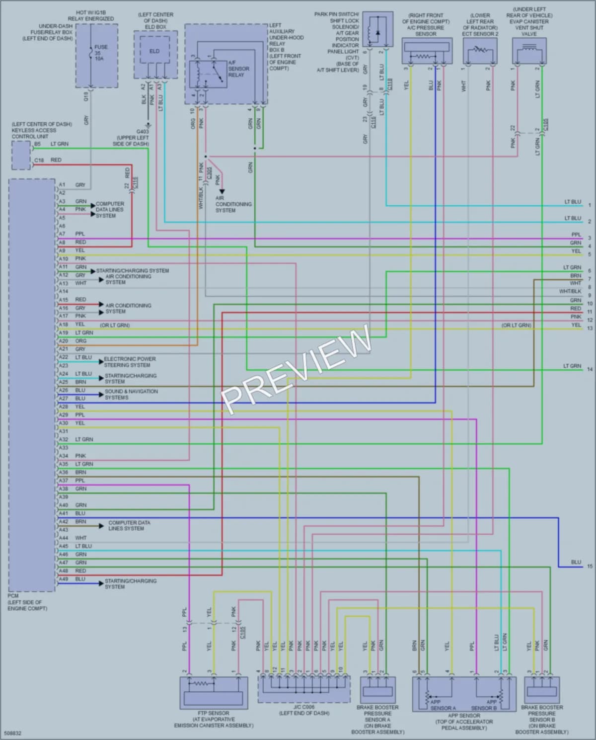 2016 Honda CRZ Engine Performance wiring diagram preview