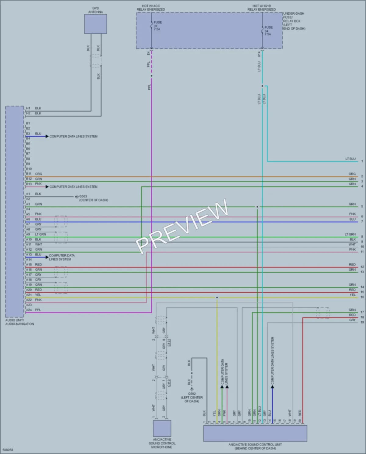 2016 Honda CRZ Radio wiring diagram preview