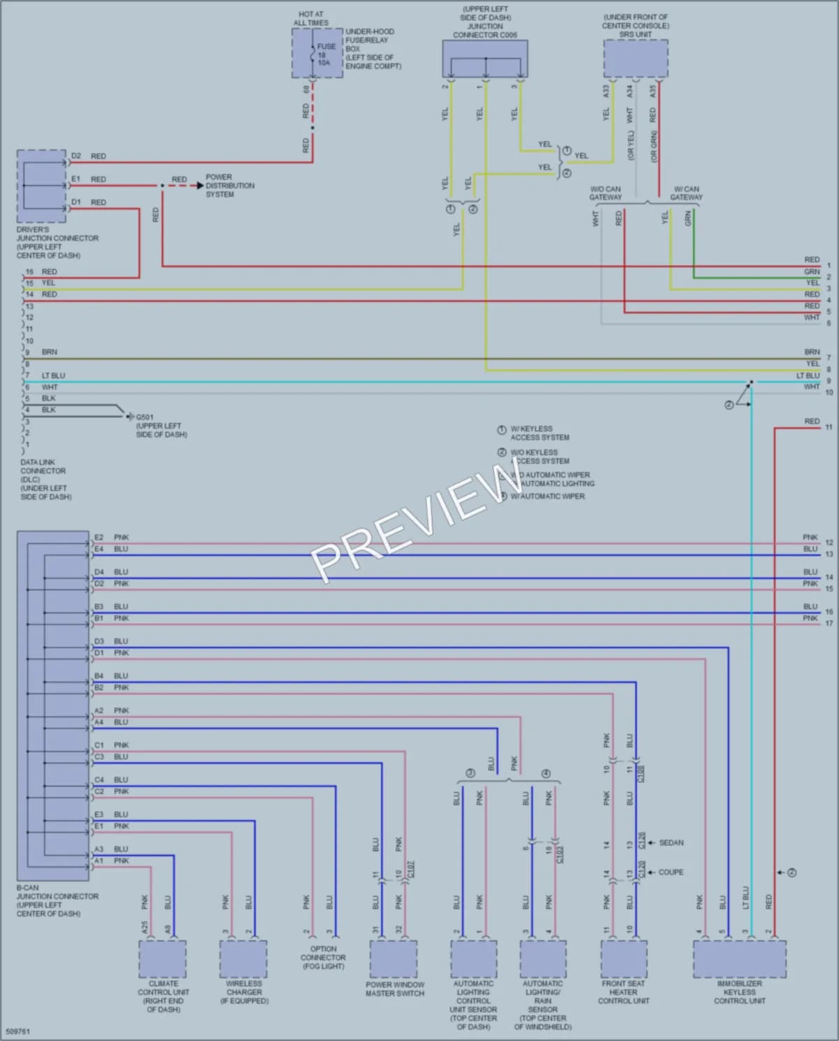 2016 Honda Civic Computer Data Lines wiring diagram preview